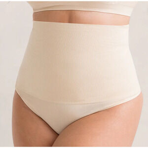 Shapermint Essentials All Day Every Day High-Waisted Shaper Thong Chai Womens XL